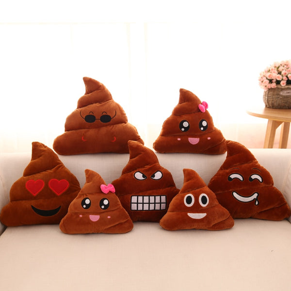 Plush Poop Shape Pillow Decorative Funny Emoji Cushion baby gifts