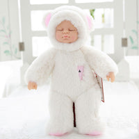 Sleeping Newborn Baby Dolls Soft Silicone Lifelike Baby Plush Toys