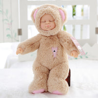 Sleeping Newborn Baby Dolls Soft Silicone Lifelike Baby Plush Toys