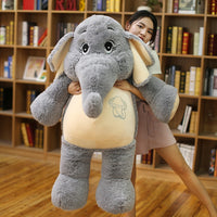 Gentle Elephant Plush Toys Stuffed Cartoon Elephant Animal Doll Toy