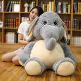 Gentle Elephant Plush Toys Stuffed Cartoon Elephant Animal Doll Toy