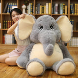 Gentle Elephant Plush Toys Stuffed Cartoon Elephant Animal Doll Toy