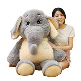 Gentle Elephant Plush Toys Stuffed Cartoon Elephant Animal Doll Toy