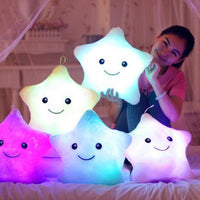 Luminous Star Pillow Cushion Led Colorful Glowing Star Plush Doll Toy