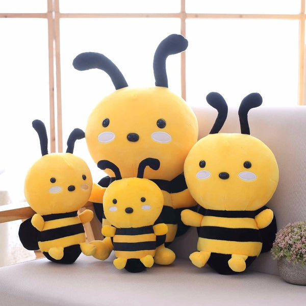 Cute Stuffed Plush Toy Bee Soft Animal Bee Doll Pillow for Kids