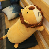 Cute Cartoon Lion Plush Toy Stuffed Animal Lion Doll Pillow