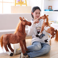 Simulation Horse Plush Toy 4 Styles Soft Stuffed Animal Horse Dolls
