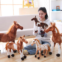 Simulation Horse Plush Toy 4 Styles Soft Stuffed Animal Horse Dolls