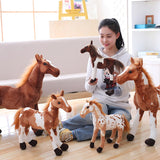 Simulation Horse Plush Toy 4 Styles Soft Stuffed Animal Horse Dolls