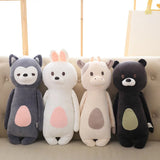 Soft Bear Rabbit Fox Cow Pillow Cushion Stuffed Animal Plush Toy