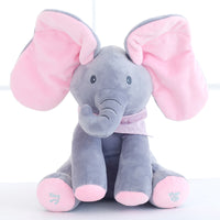 Plush toy peek-a-boo Elephant Hide-and-seek Game Baby Animated Plush Elephant Doll
