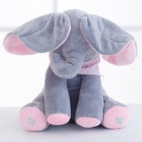 Plush toy peek-a-boo Elephant Hide-and-seek Game Baby Animated Plush Elephant Doll