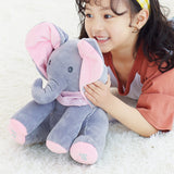 Plush toy peek-a-boo Elephant Hide-and-seek Game Baby Animated Plush Elephant Doll
