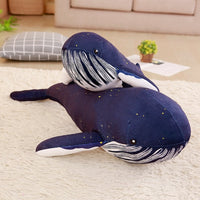 Cute Blue Whale Plush Toy Soft Stuffed Sea Animal Doll Pillow for Kids