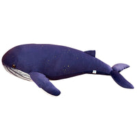 Cute Blue Whale Plush Toy Soft Stuffed Sea Animal Doll Pillow for Kids