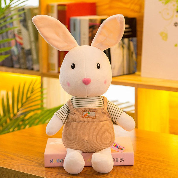 Cartoon Shy Rabbit Doll Pillow Children Stuffed Bunny Plush Toys