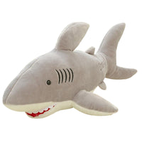 Soft Gray Shark Plush Toy Dolls Stuffed Animal Plush Pillow