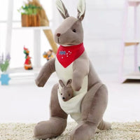 Australia Kangaroo with Baby Plush Toy Stuffed Animal Kangaroo Dolls