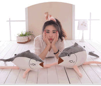 Cute Cartoon Salted Fish Plush Toy Soft Stuffed Fish Cushion Pillow