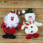 Decorations for Christmas tree Soft Santa Claus plush Toy for Kids