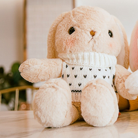Cute Lovely Stuffed Bunny Pillow Plush Animal Toy for Kid Girl Baby
