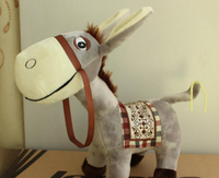 Cute Soft Lovely Stuffed Donkey Doll Cartoon Plush Animal Toy