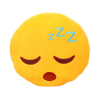 32cm Emoji Emoticon Yellow Round Cushion Stuffed Plush Soft Pillow Role Play Games Accessories Gift for Kids