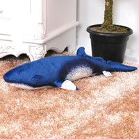 Small Life Like Stuffed Minke Whale Pillow Soft Whale Plush Kids Toy