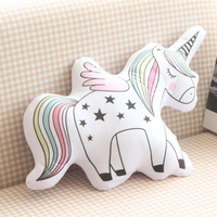 Cute Unicorn Plush Toy Soft Icecream Plush Pillow Animal Shaped Doll