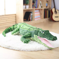 Simulation Alligator Stuffed Toy Soft Plush Crocodile Animal Pillow