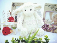 Kids Birthday Gifts White Color Plush Sheep Doll Soft Stuffed Pillow