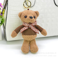 Cute Stuffed Teddy Bear Key-chain Doll Gifts for Girlfriend Plush Toy
