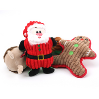 Christmas Pet Dog Toys Chew Squeaker Plush Cute Biting Rope Sound Toys