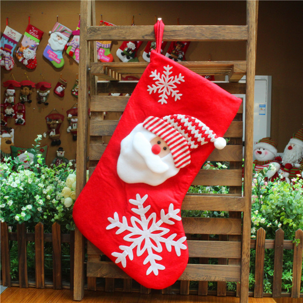 Decoration for Christmas Soft  Snowman Stocking Toy Christmas Bag