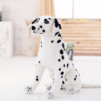 Simulation Stuffed Dalmatian Toy Soft Plush Dog Pillow Home Decor