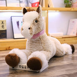 Giant Stuffed Horse Toy Cute Plush Animal Pillow Kids Birthday Gifts