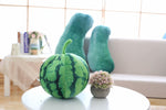 Simulation Plush Soft Watermelon White Gourd Pillow Stuffed Fruit Toy