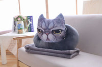 3D Vivid Digital Printed  Animal Plush pillow Soft Stuffed blanket