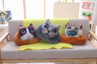 3D Vivid Digital Printed  Animal Plush pillow Soft Stuffed blanket