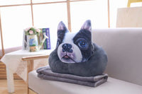 3D Vivid Digital Printed  Animal Plush pillow Soft Stuffed blanket